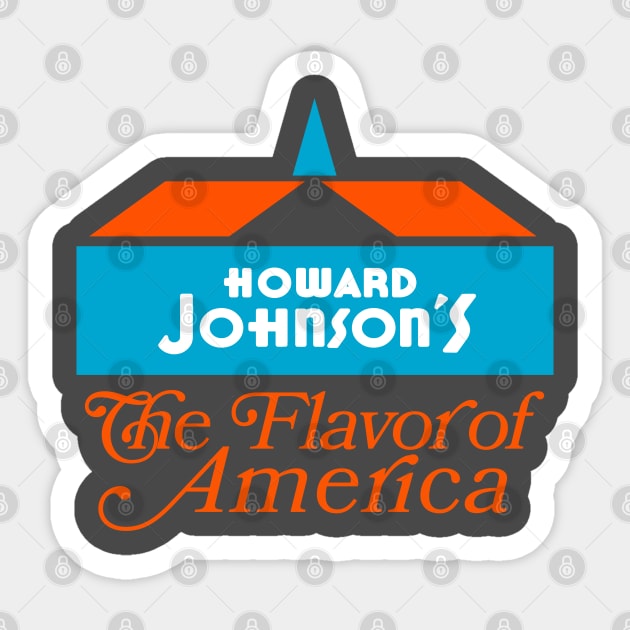 Howard Johnson's Flavor of America Sticker by carcinojen